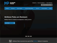 Tablet Screenshot of mcwanepoles.com